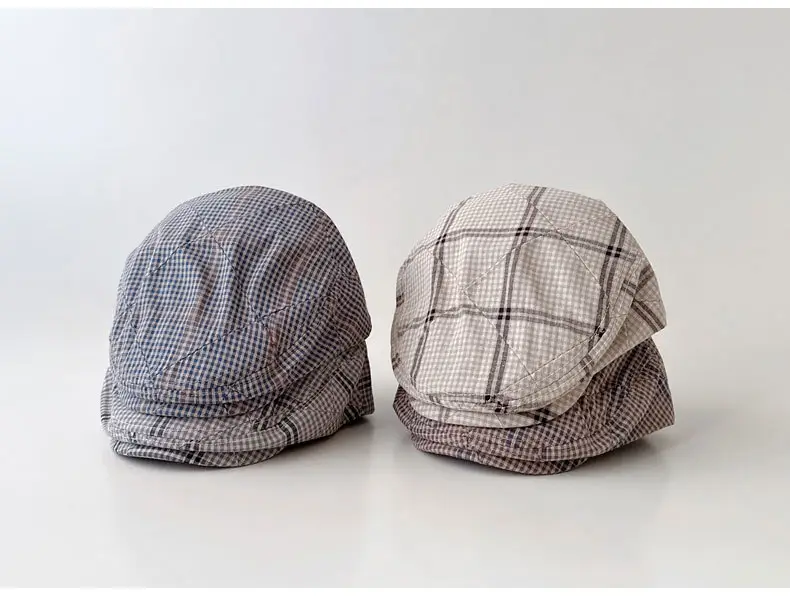 Baby Plaid Duck Tongue Hat Spring Autumn 2025 — feature 8