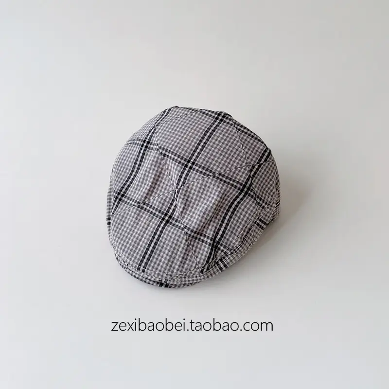 Baby Plaid Duck Tongue Hat Spring Autumn 2025