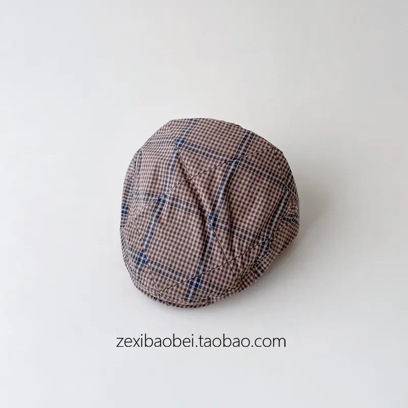 Baby Plaid Duck Tongue Hat Spring Autumn 2025