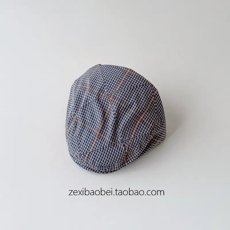 Baby Plaid Duck Tongue Hat Spring Autumn 2025