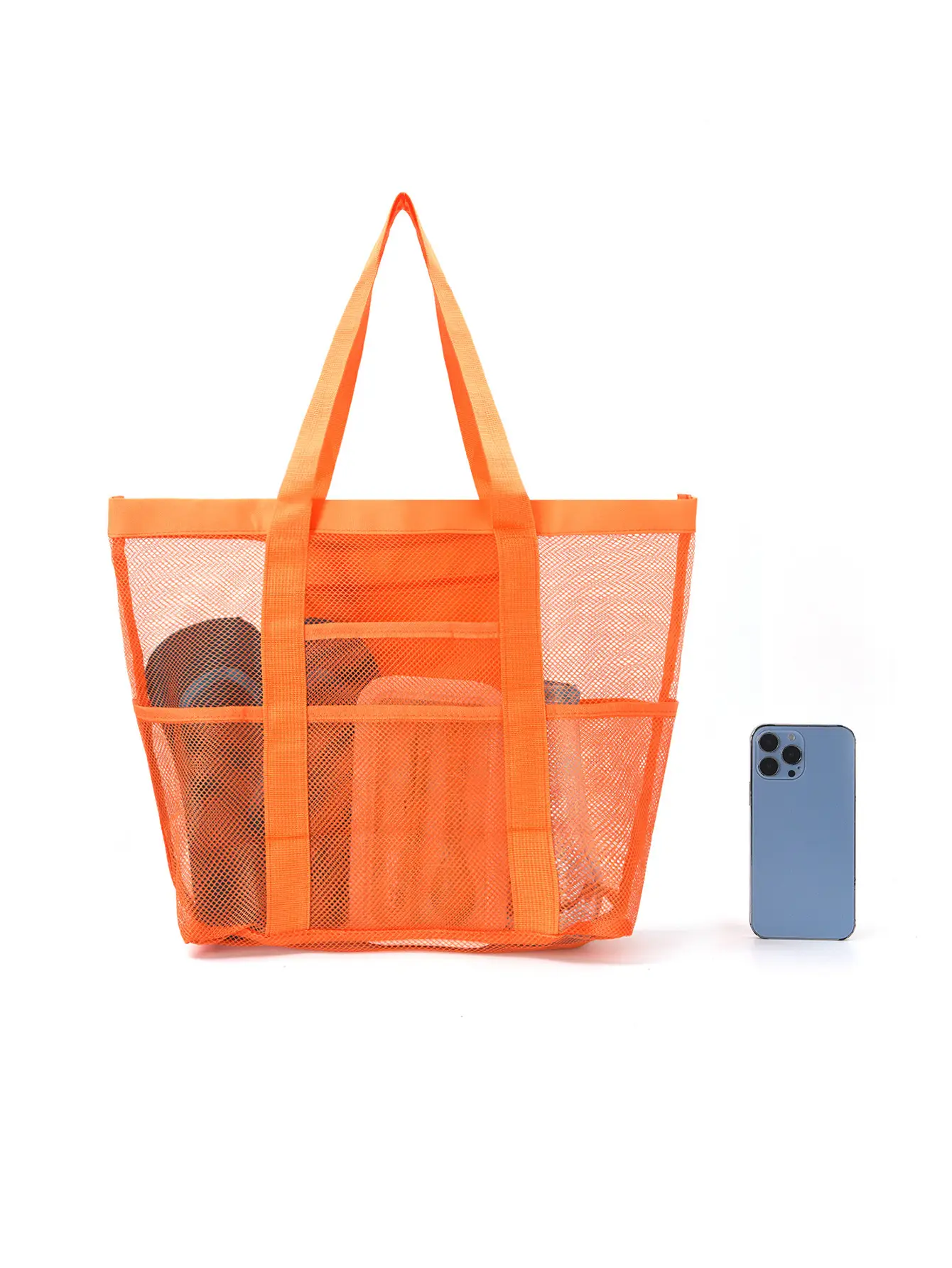 Cross-Body Mesh Beach Bag Large Capacity Multi-Use Travel Bag — feature 19