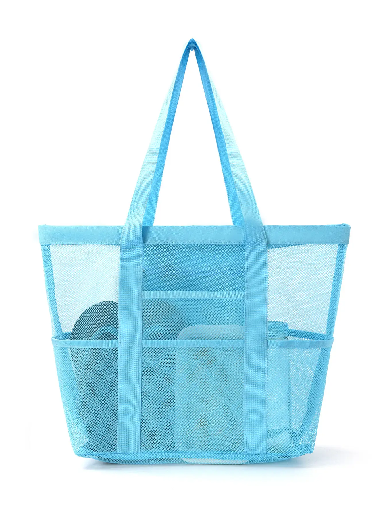 Cross-Body Mesh Beach Bag Large Capacity Multi-Use Travel Bag — feature 21