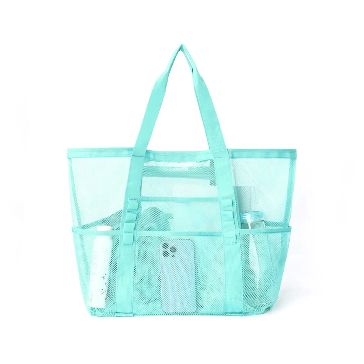 Cross-Body Mesh Beach Bag Large Capacity Multi-Use Travel Bag - Image 9