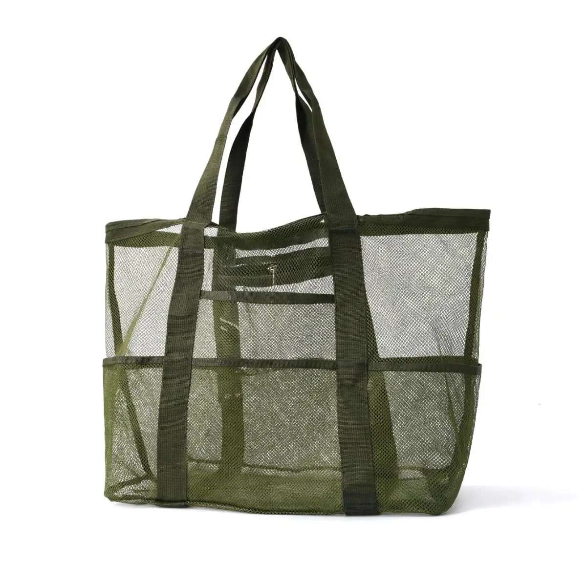 Cross-Body Mesh Beach Bag Large Capacity Multi-Use Travel Bag - Image 11