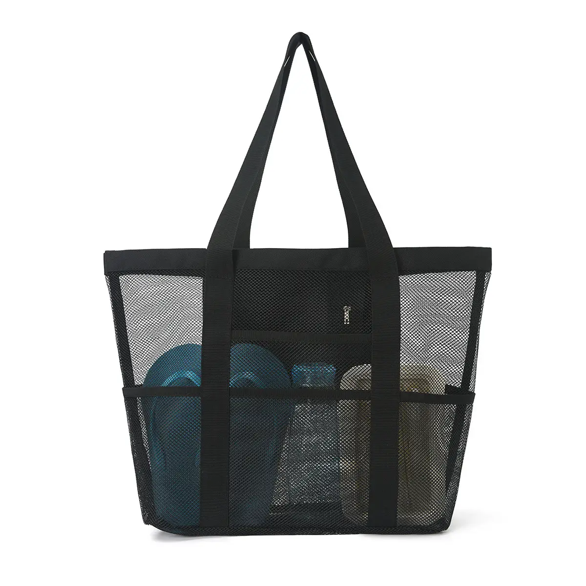 Cross-Body Mesh Beach Bag Large Capacity Multi-Use Travel Bag - Image 13