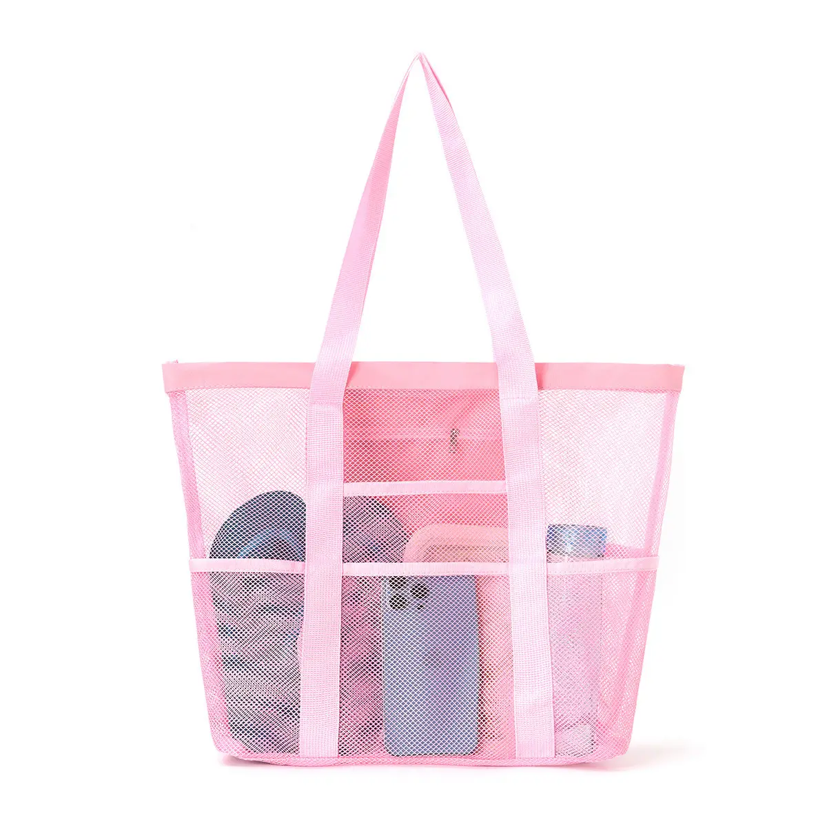 Cross-Body Mesh Beach Bag Large Capacity Multi-Use Travel Bag - Image 14