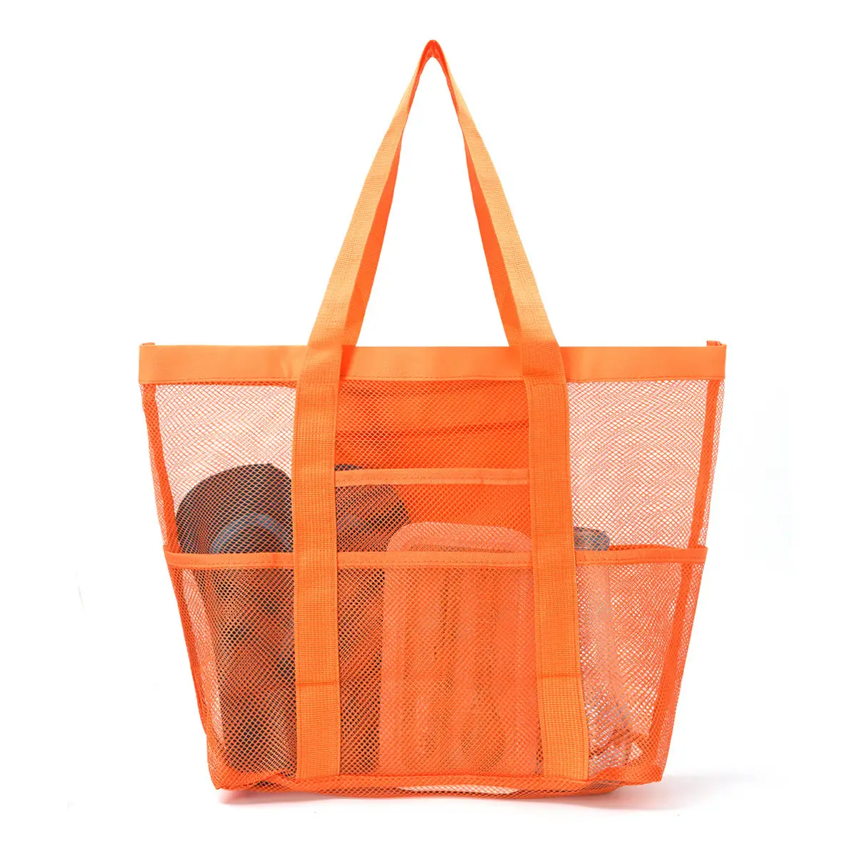 Cross-Body Mesh Beach Bag Large Capacity Multi-Use Travel Bag - Image 15