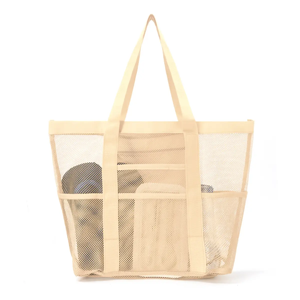 Cross-Body Mesh Beach Bag Large Capacity Multi-Use Travel Bag - Image 17