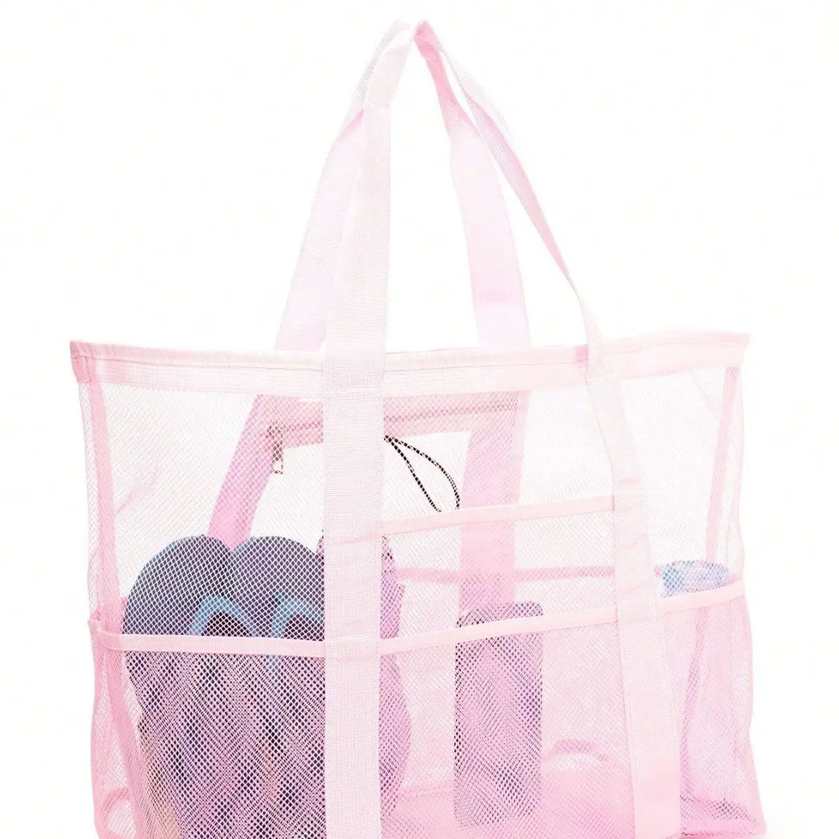Cross-Body Mesh Beach Bag Large Capacity Multi-Use Travel Bag - Image 5