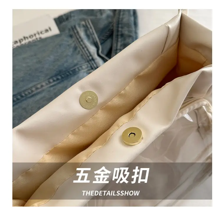 Japanese Ins Cute Transparent Princess Bag with Silk Scarf — feature 7