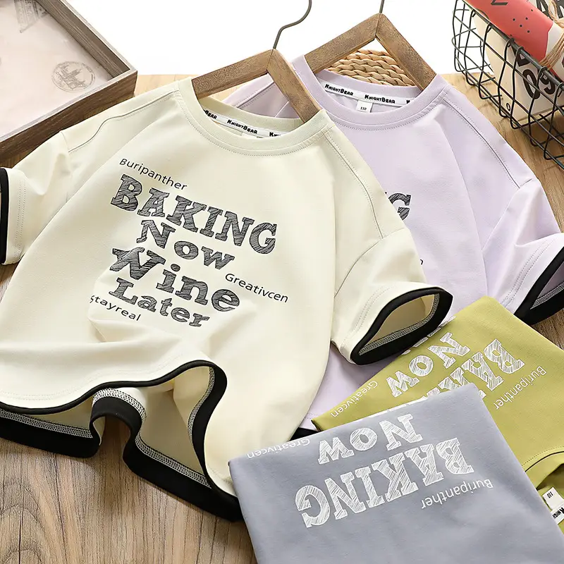 Kids White Baking Wine Latel T-Shirt Medium Large