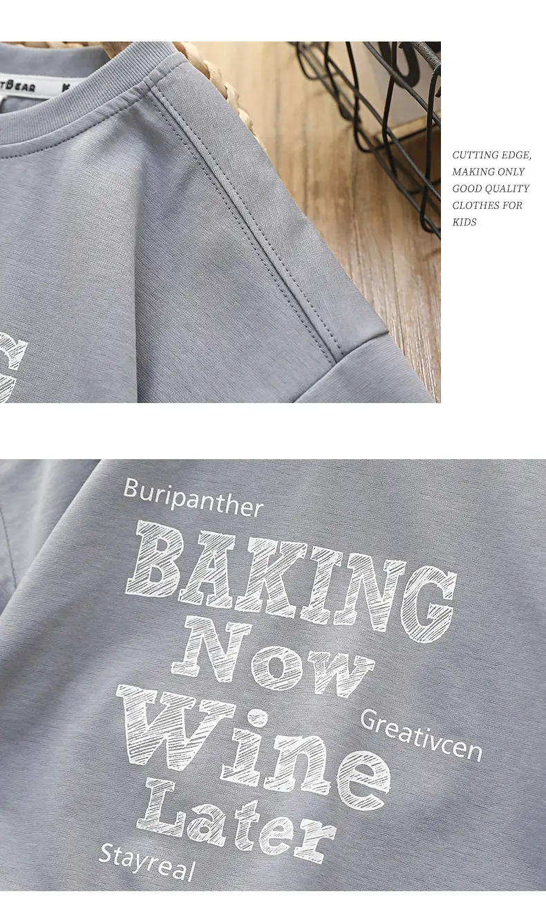 Kids White Baking Wine Latel T-Shirt Medium Large — feature 20