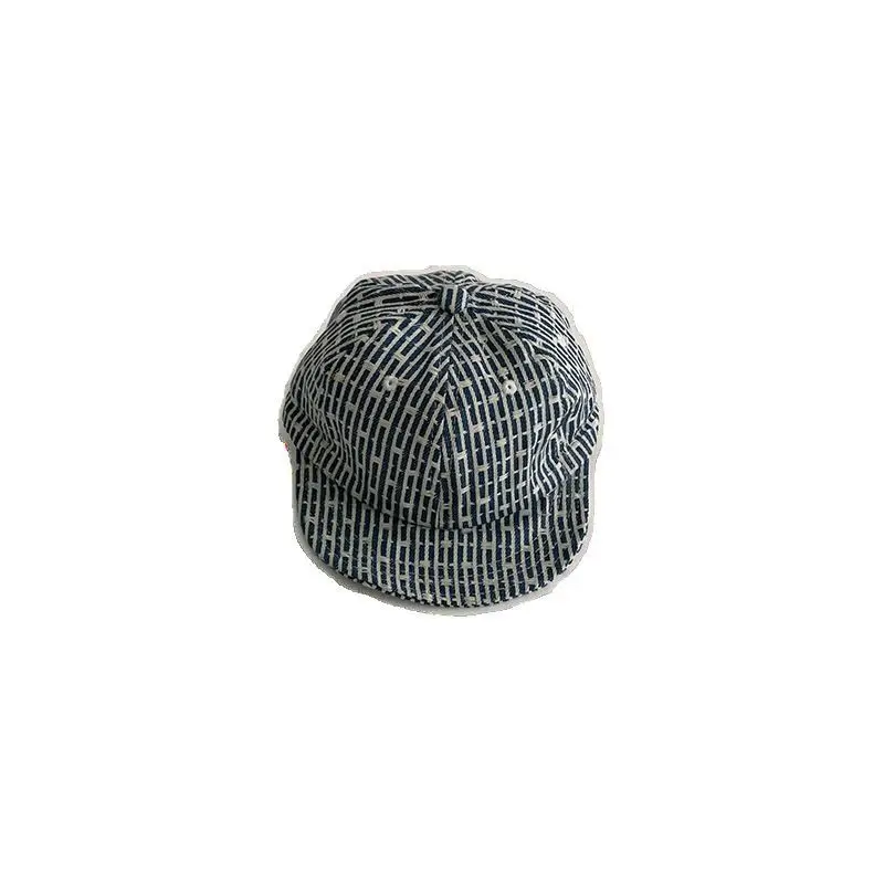 Korean Style Retro Striped Baby Cap for Boys Girls Spring Autumn Sunshade - Image 8