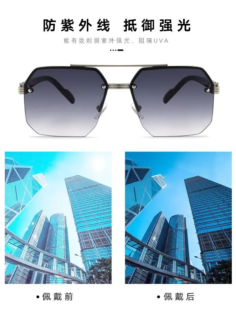 Square Sunglasses 2026 European American Style Gold Frame — feature 15
