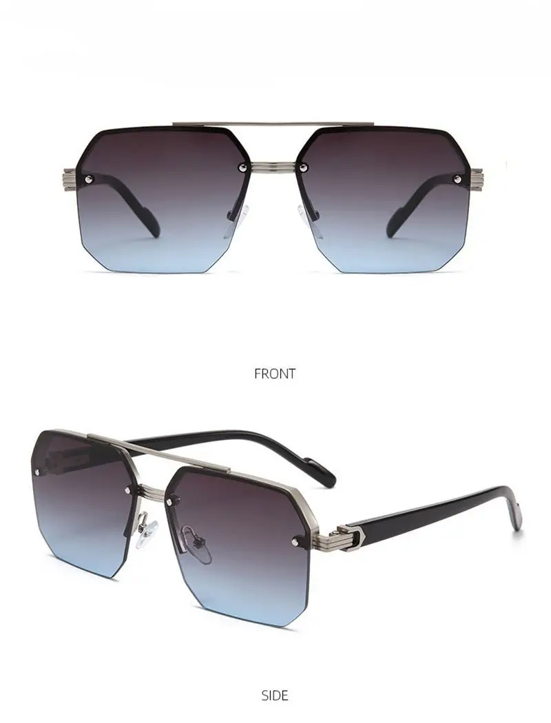 Square Sunglasses 2026 European American Style Gold Frame — feature 5