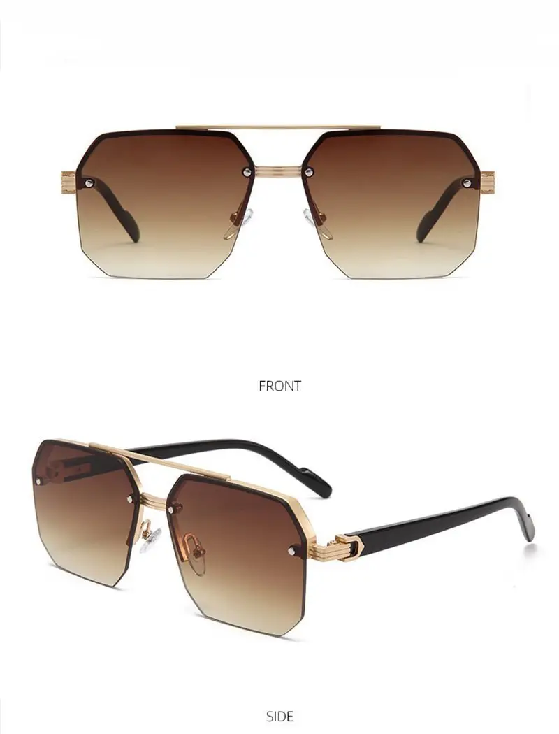 Square Sunglasses 2026 European American Style Gold Frame — feature 8