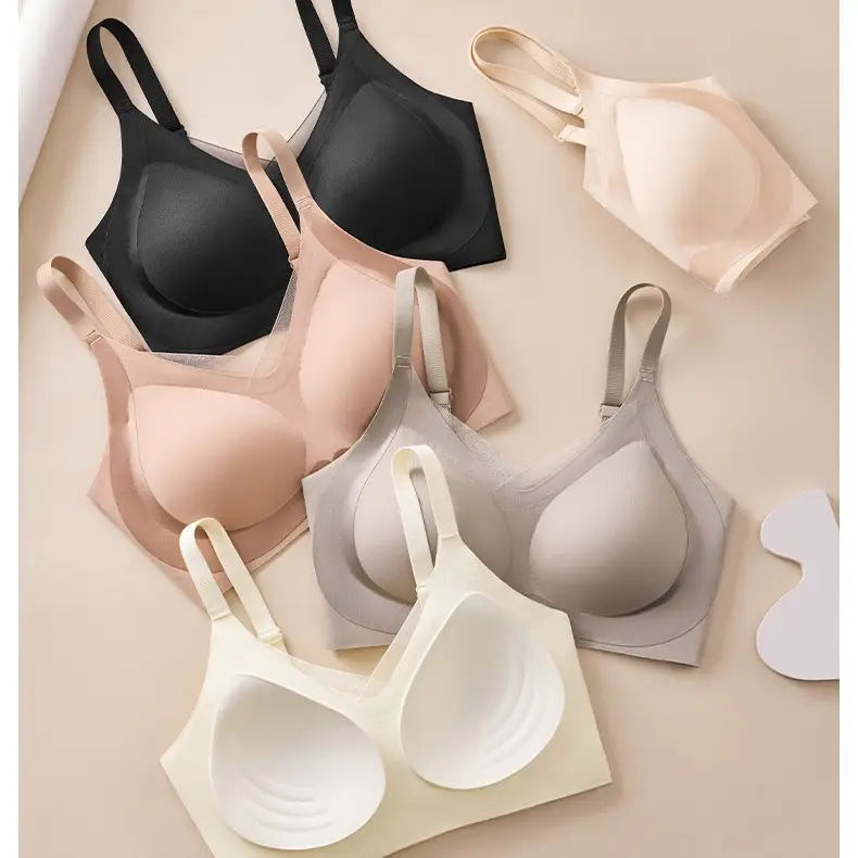 Traceless Glazy Bra Women's Anti-Sagging Upper Bra