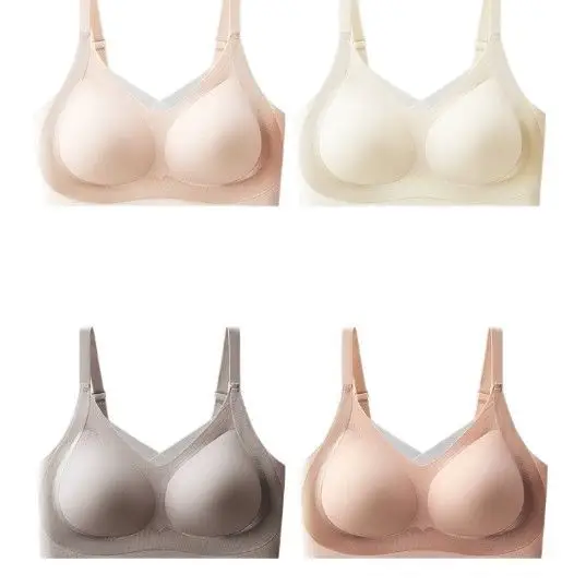 Traceless Glazy Bra Women's Anti-Sagging Upper Bra
