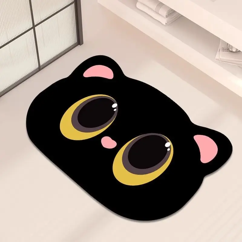 Cartoon Cat Bathroom Mat Non-Slip Washable - Image 7