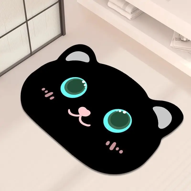 Cartoon Cat Bathroom Mat Non-Slip Washable - Image 8