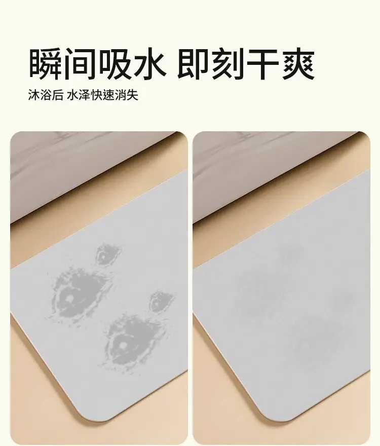 Cartoon Cat Bathroom Mat Non-Slip Washable — feature 4