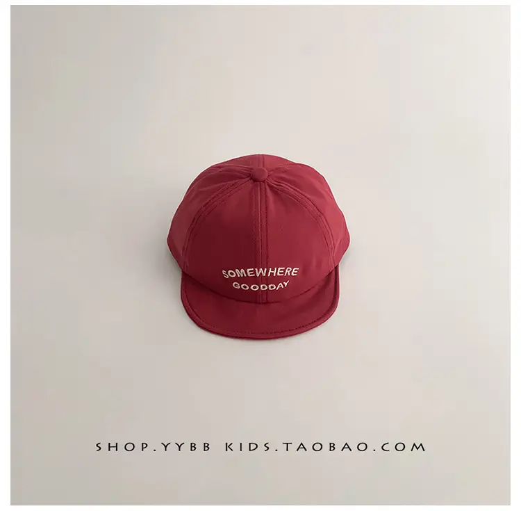 Red Letter Kids Cap Spring Autumn Sunshade Baseball Cap — feature 12