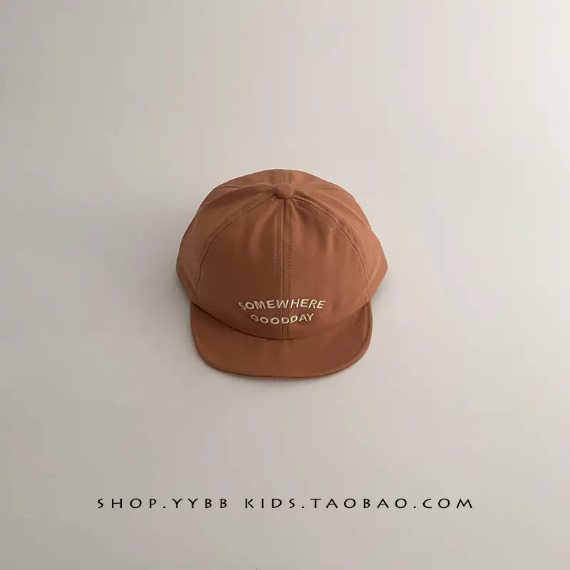 Red Letter Kids Cap Spring Autumn Sunshade Baseball Cap - Image 3