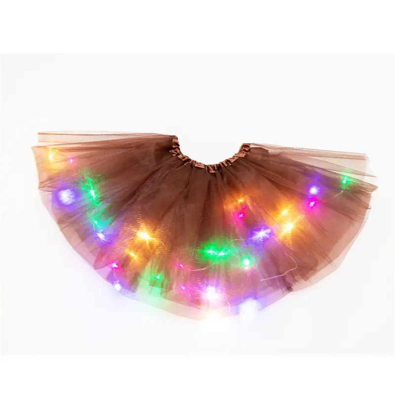 LED Light Puffy Children's Skirt with Large Hem — feature 10