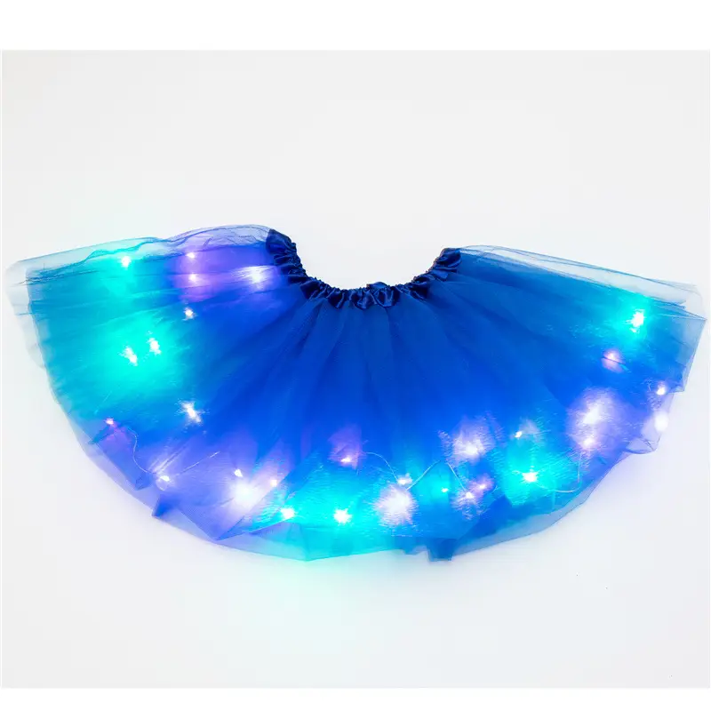 LED Light Puffy Children's Skirt with Large Hem — feature 4