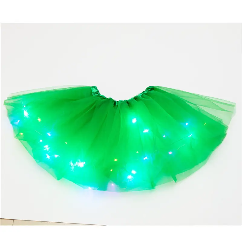 LED Light Puffy Children's Skirt with Large Hem — feature 5