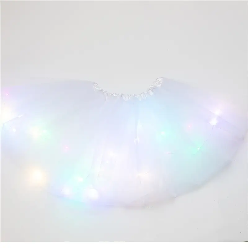 LED Light Puffy Children's Skirt with Large Hem - Image 2