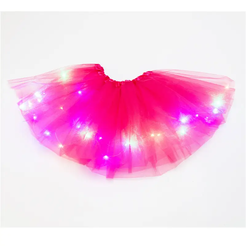 LED Light Puffy Children's Skirt with Large Hem - Image 4