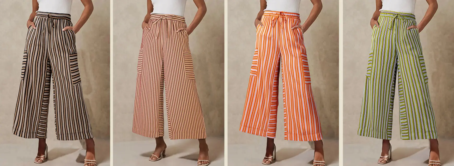 Women Striped Loose Fit Pants Casual Winter Wear — feature 22