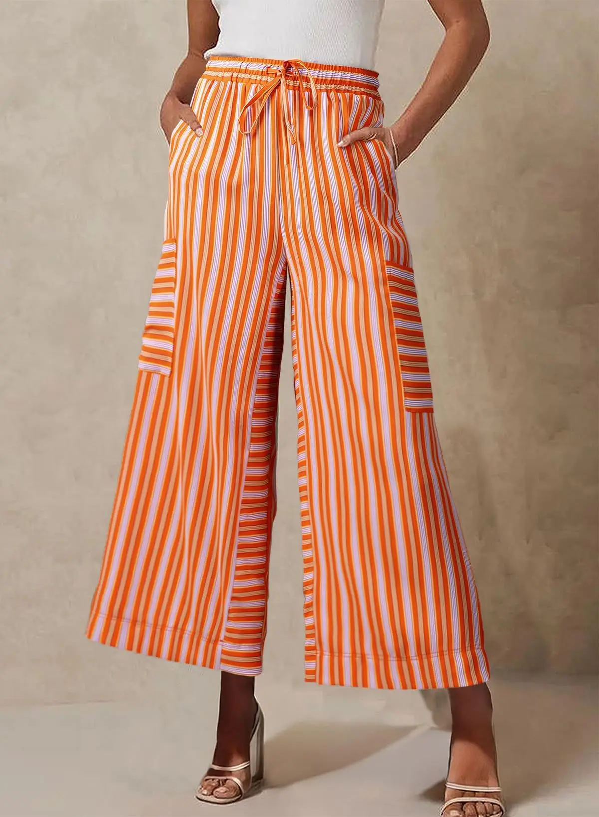 Women Striped Loose Fit Pants Casual Winter Wear — feature 29