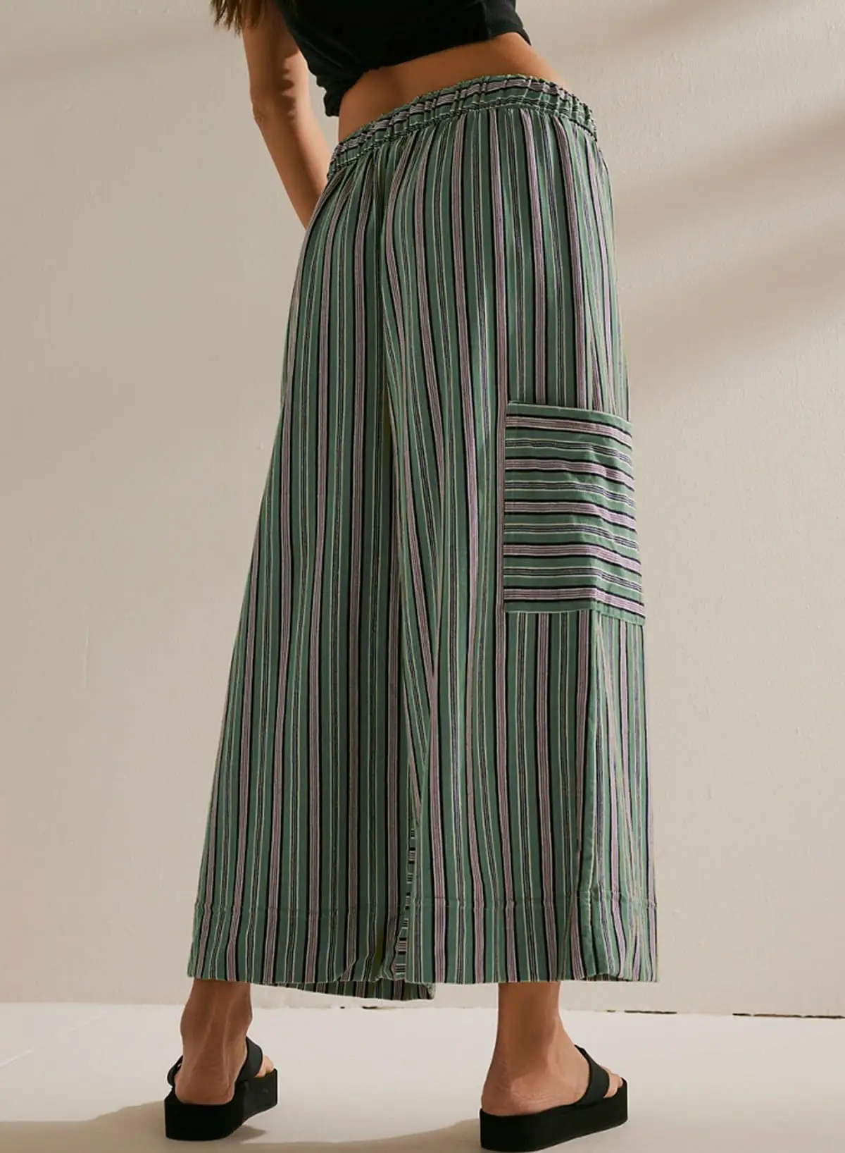 Women Striped Loose Fit Pants Casual Winter Wear — feature 46