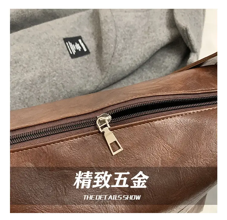 Women's Brown Leather Shoulder Bag Large Capacity 2025 — feature 4