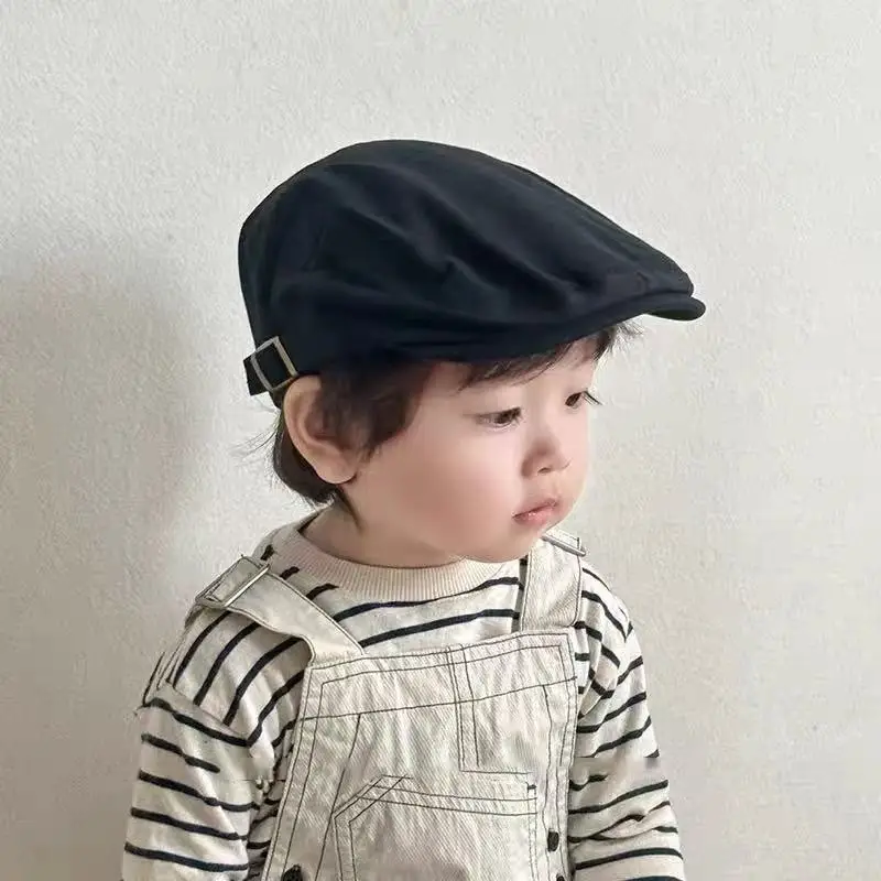 Baby Cap Spring Autumn Korean Fashion Boys Girls Beret Anti-Forward Cap — feature 5