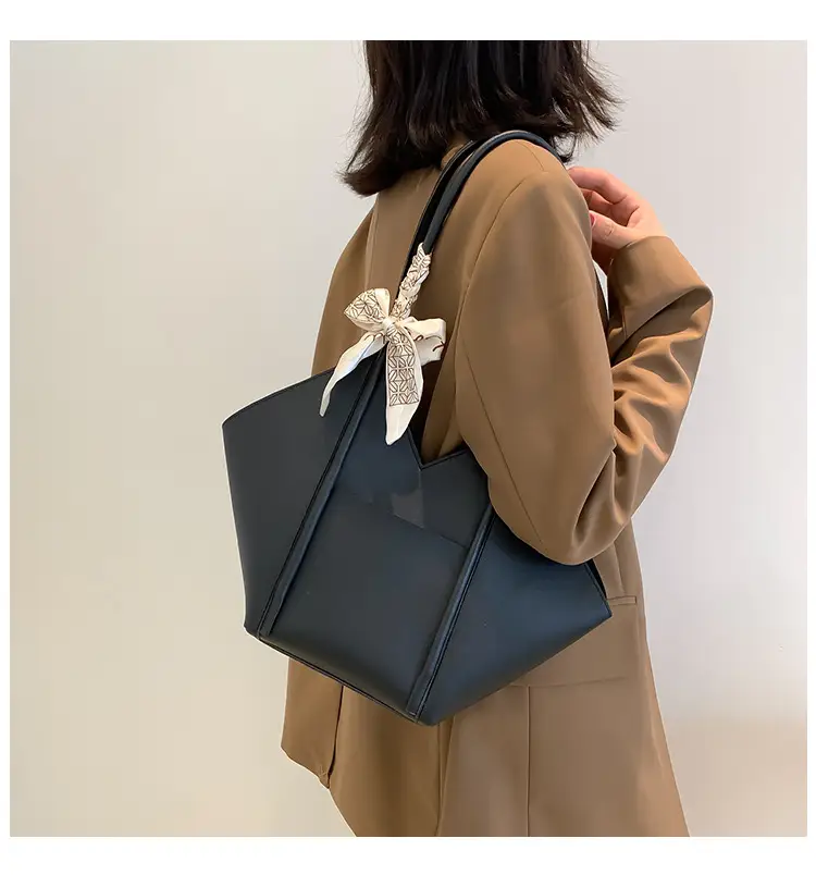 Women's Large Capacity Embroidered Bow Shoulder Bag — feature 12