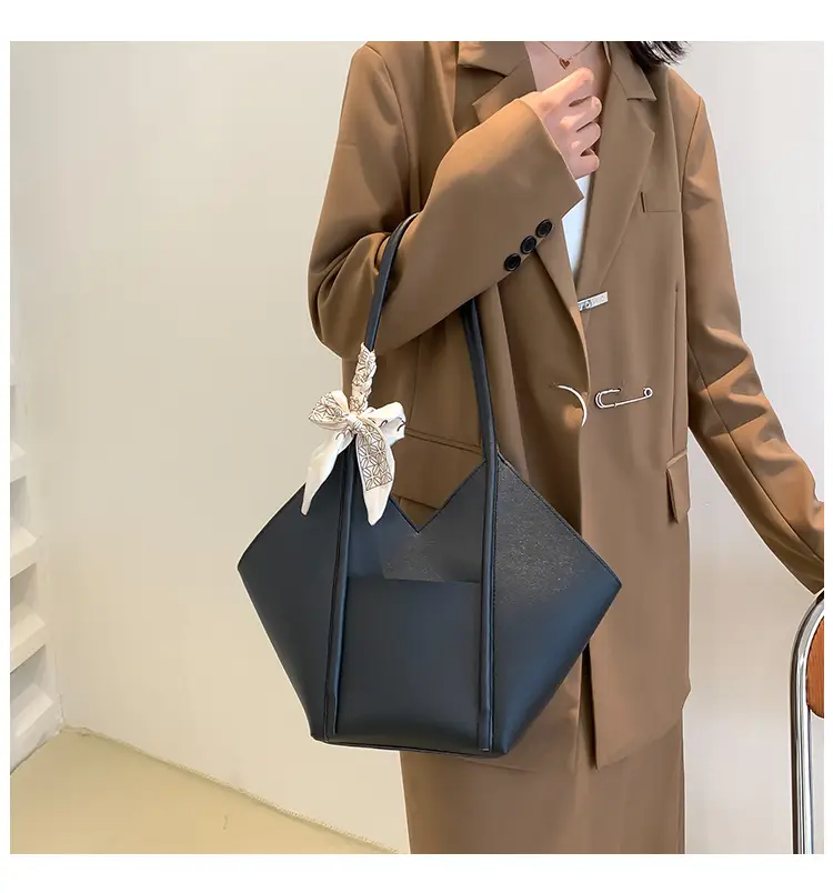 Women's Large Capacity Embroidered Bow Shoulder Bag — feature 13