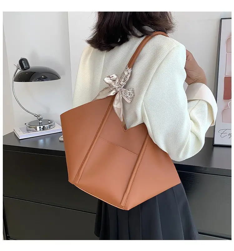 Women's Large Capacity Embroidered Bow Shoulder Bag — feature 16