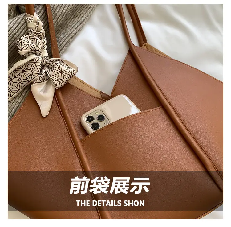 Women's Large Capacity Embroidered Bow Shoulder Bag — feature 5