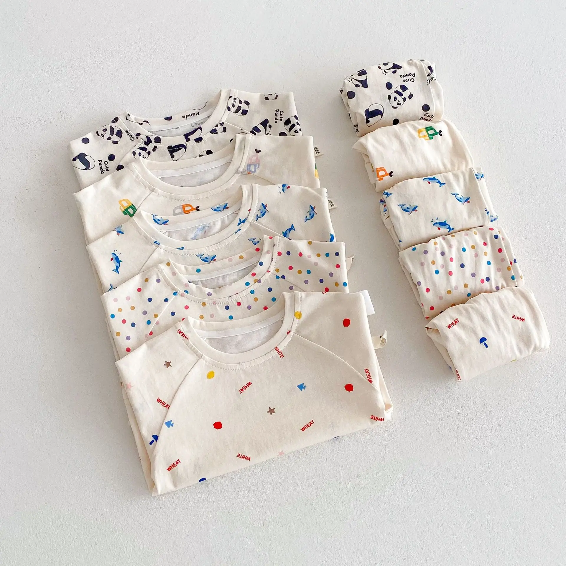 Children's Cartoon Print Summer T-Shirt Shorts Set - Image 9