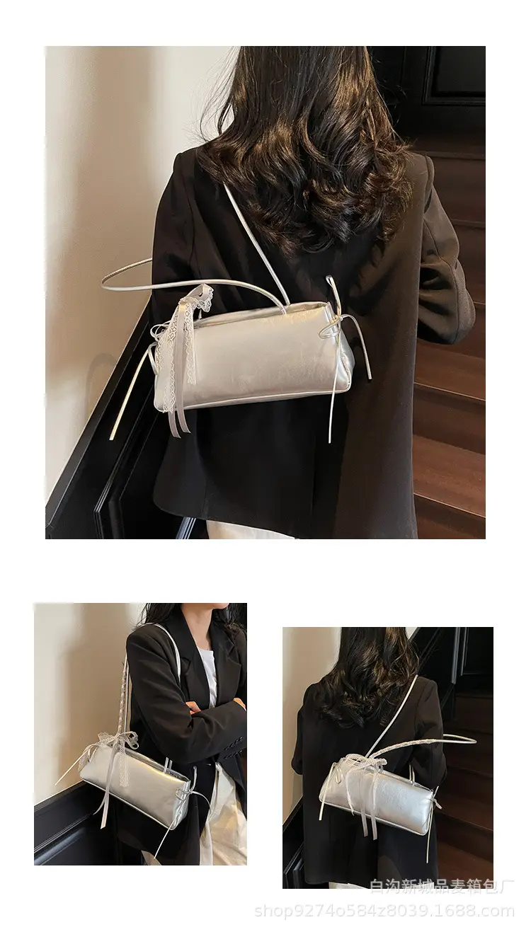 Silver One-shoulder Handbag for Women — feature 10