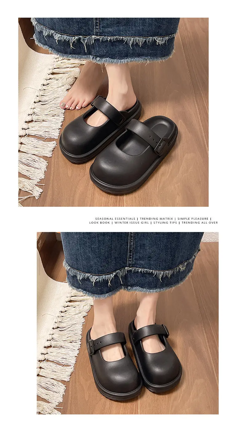 Women Mary Jane Sandals Black Slipper Summer โ feature 8