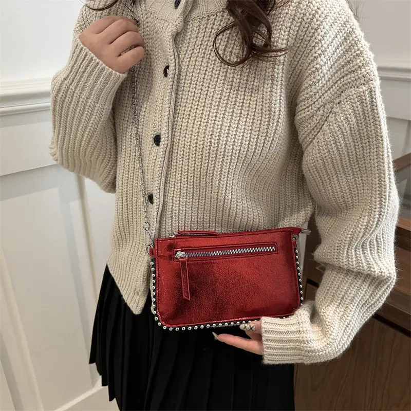 Gold Chain Shoulder Crossbody Bag for Women