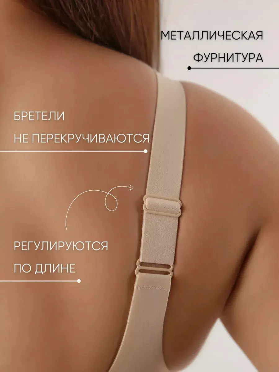 Cross-border Europe and the United States underwear plus size seamless jelly thin large chest small sports anti-sagging tube bra underwear — feature 9