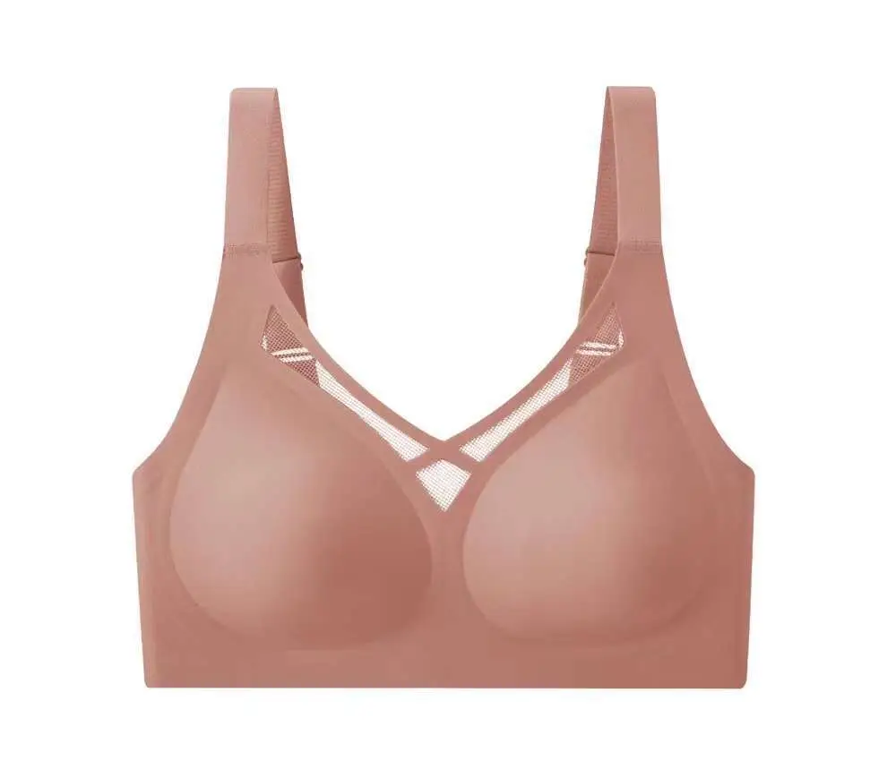 Cross-border Europe and the United States underwear plus size seamless jelly thin large chest small sports anti-sagging tube bra underwear