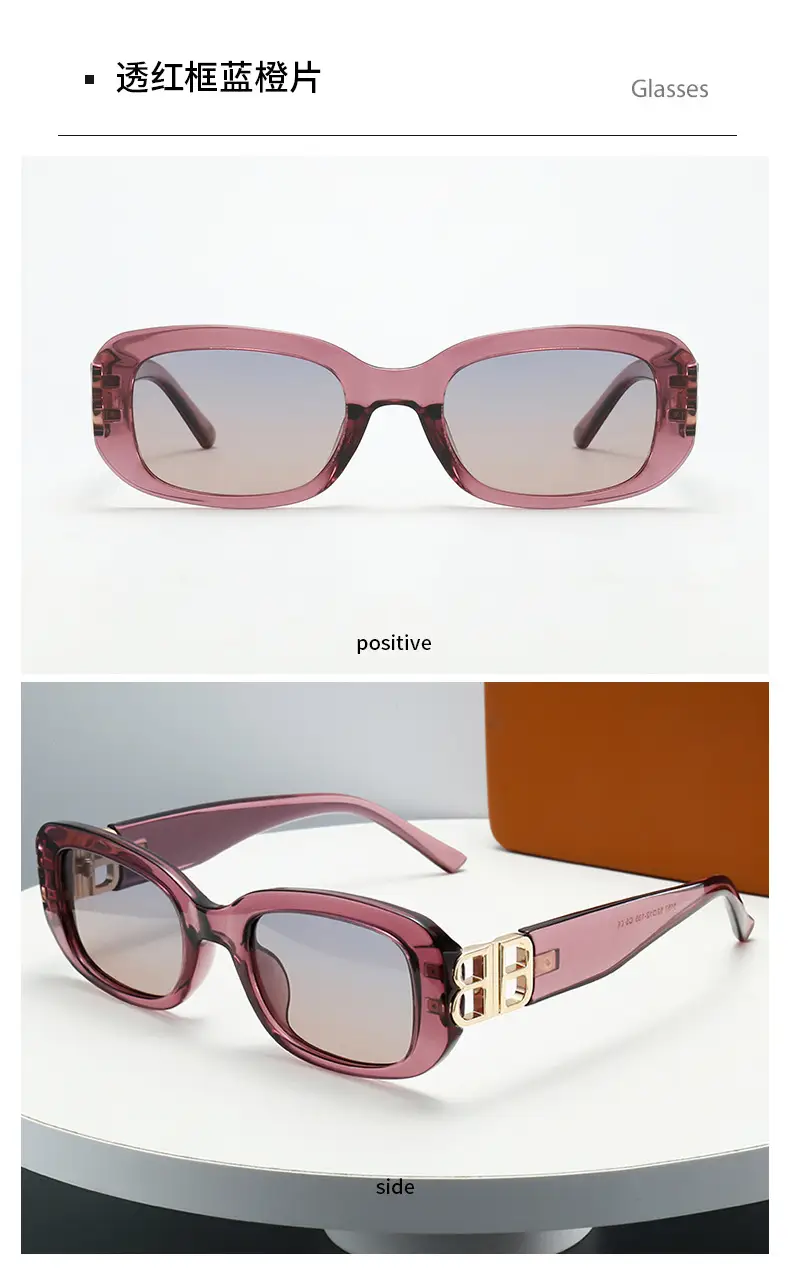 Women Square Frame Polarized Sunglasses Black — feature 13