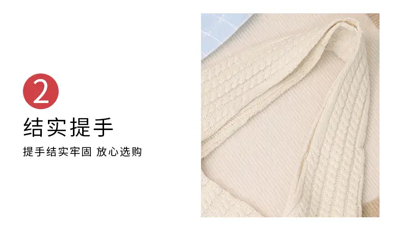 Knitted Heart Tote Bag Large Capacity Women's Shoulder Bag — feature 18