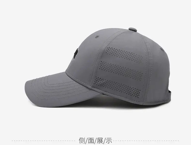 Korean Embroidered Baseball Cap Sunscreen Hat Black — feature 10